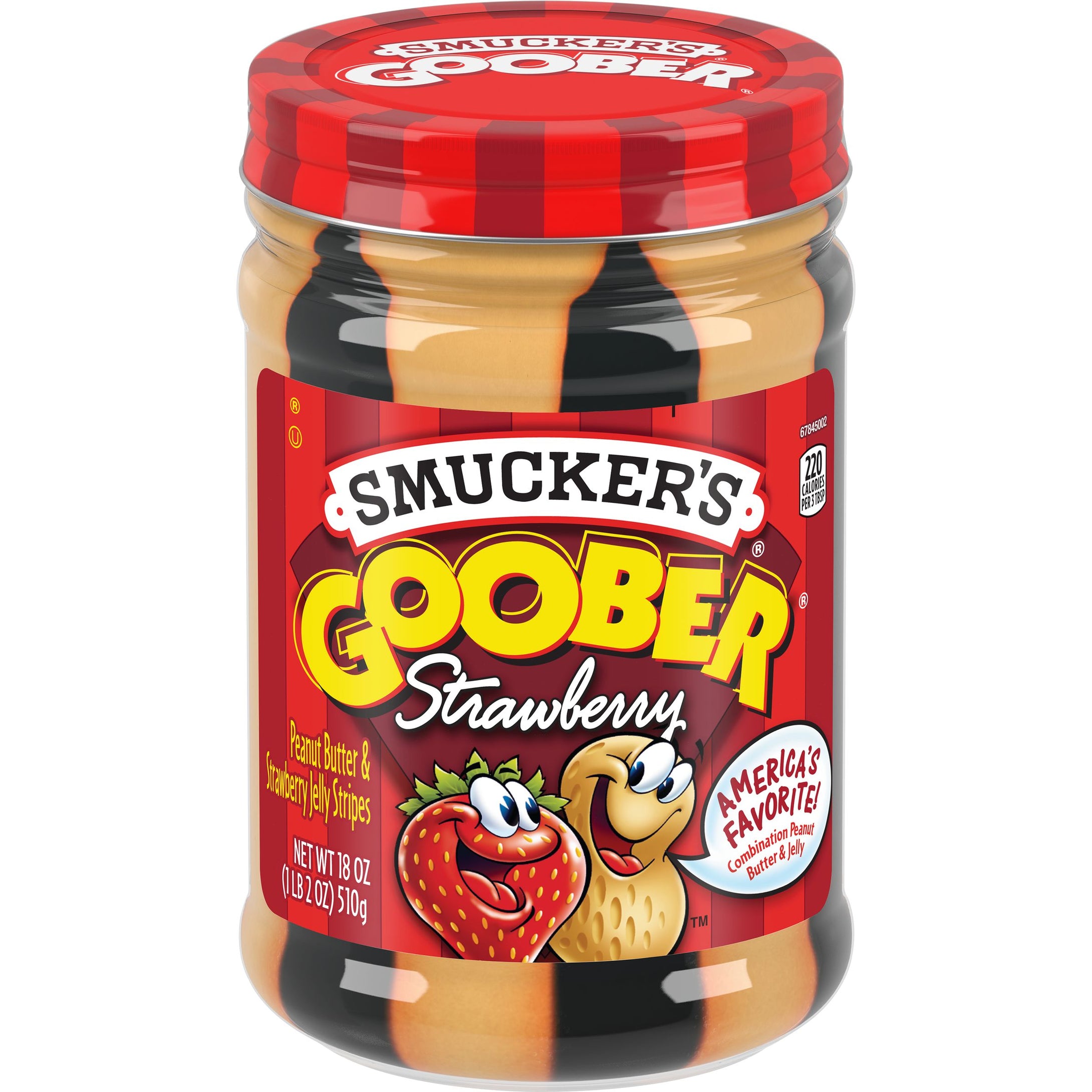 Smucker Goober - Strawberry & Peanut Butter Stripes