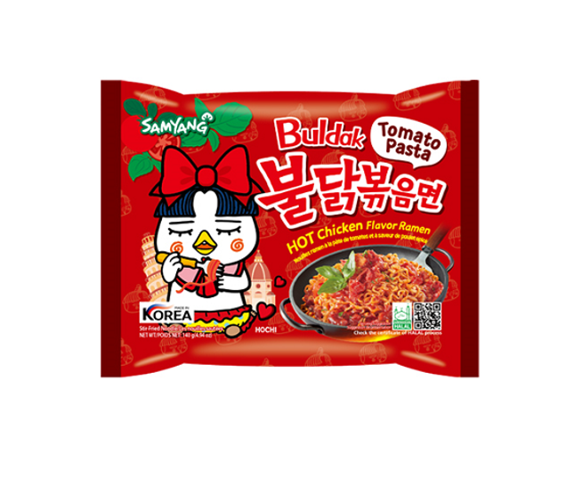 Buldak - Spicy Chicken Ramen (Tomato Pasta) 140g