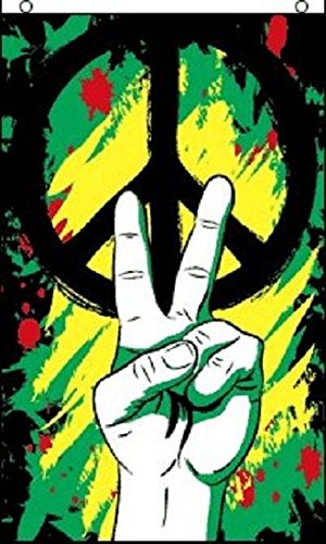 Peace Grafitti Fly Flag 3'x5'