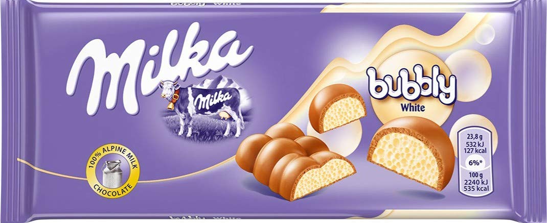 Milka Bubbly White 90g