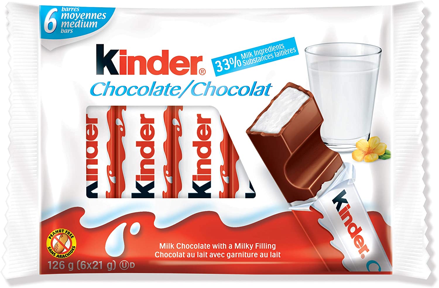 Kinder Chocolate 6/bars