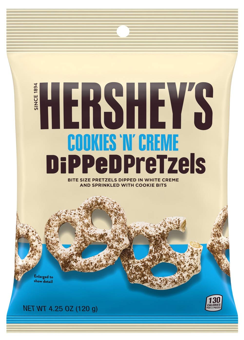 Hershey Cookies and Cream Dipped Pretzels
