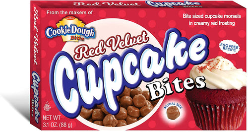 Cookie Dough Red Velvet Cupcake Bites