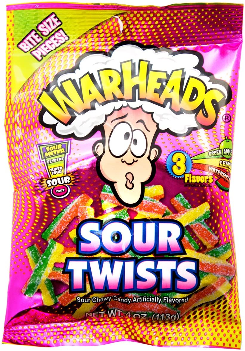 Warheads Sour Twists 4oz