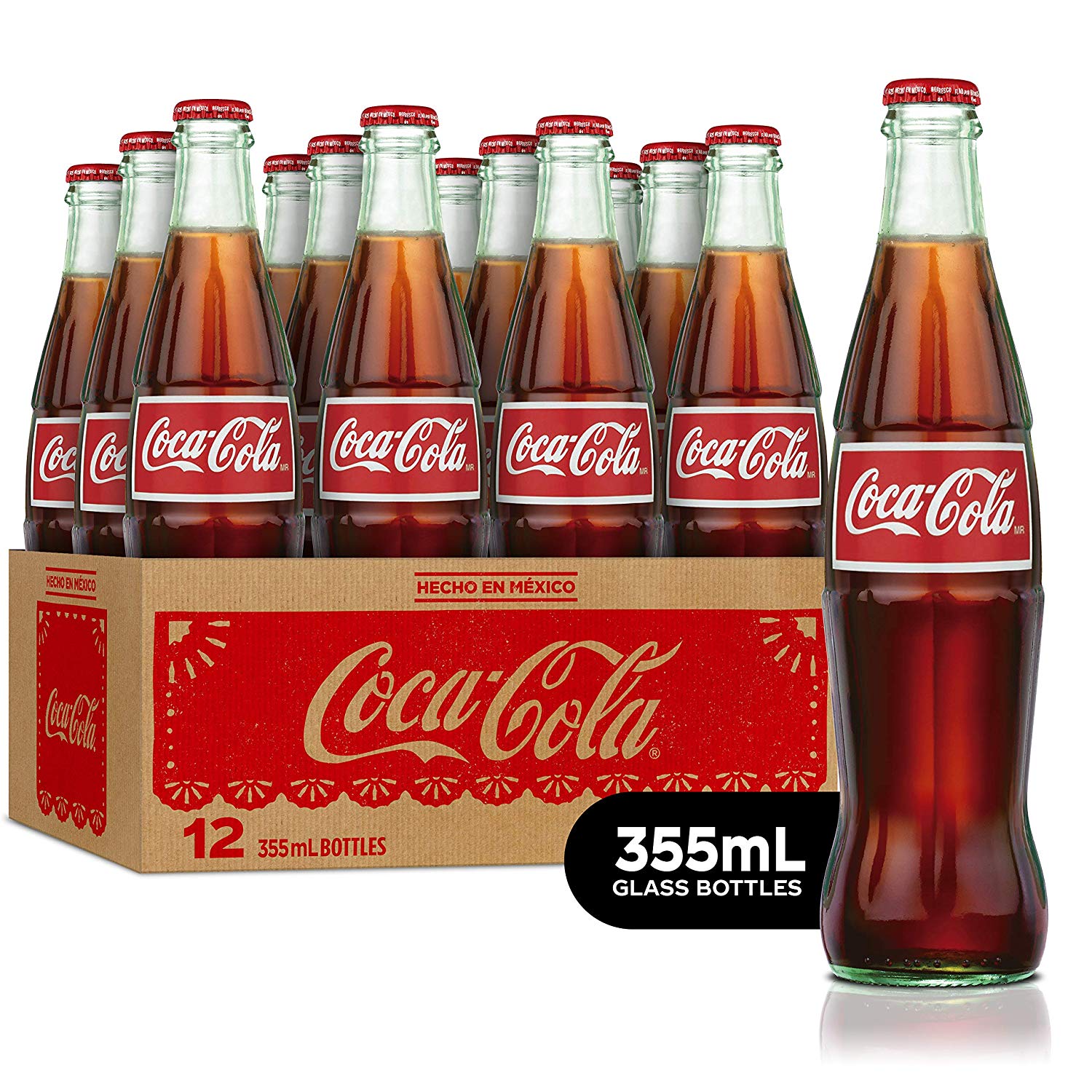 Coca-Cola de México 355ml Glass Bottles
