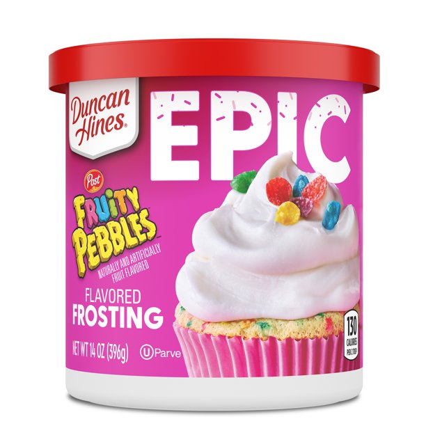 Duncan Hines EPIC Fruity Pebbles Flavored Frosting, 14 oz.