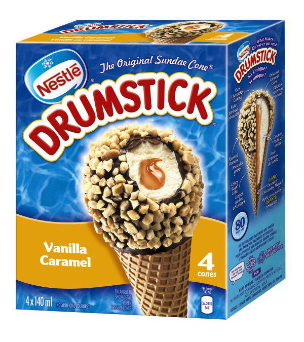 Drumstick - Vanilla Caramel 4/box