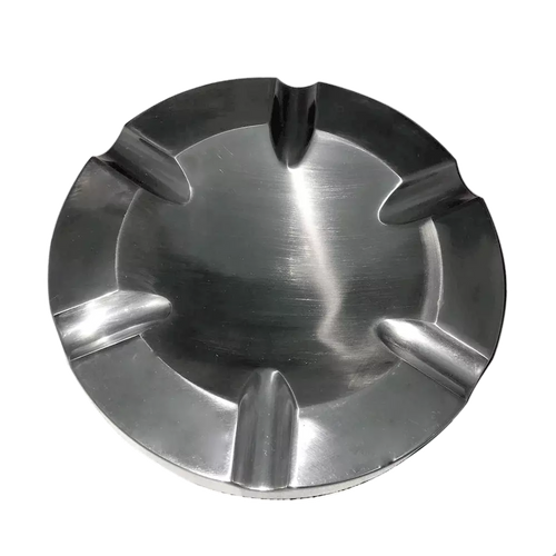 Designer Round Cigar Metal Ashtray (6 Cigars)
