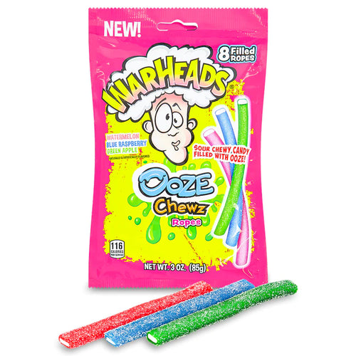 Warheads Ooze Chewz Ropes 3oz