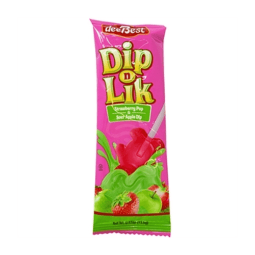 Dee Best Dip N Lik Strawberry Pop & Sour Apple Dip 0.47oz