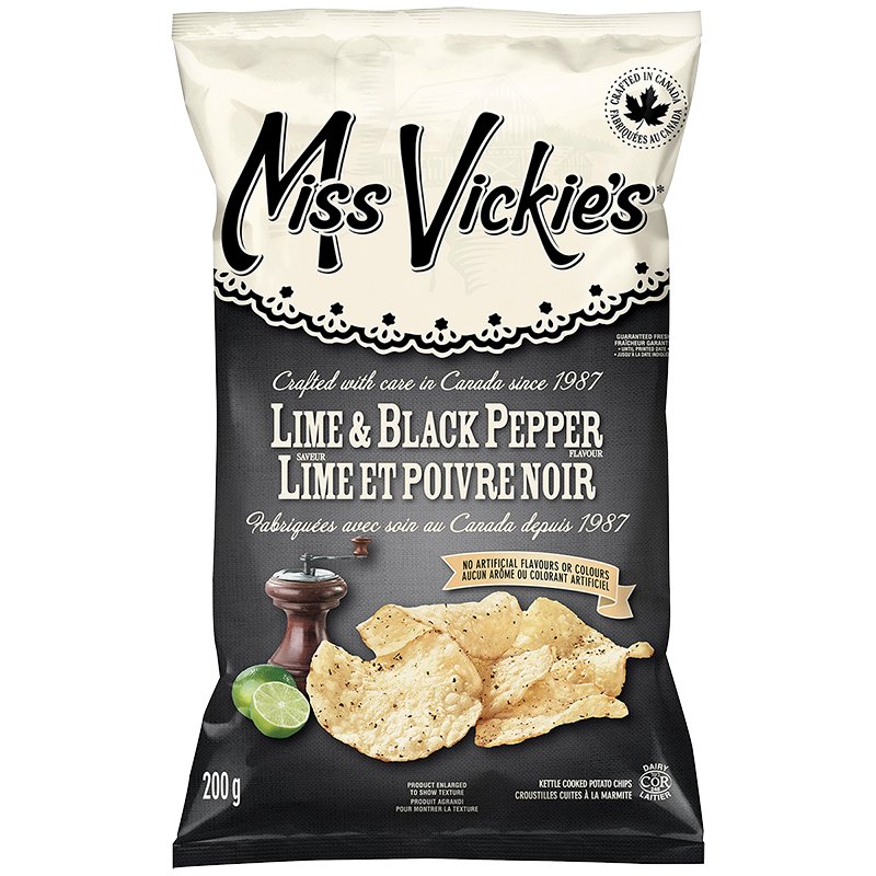 Miss Vickie's - Lime & Black Pepper 200g