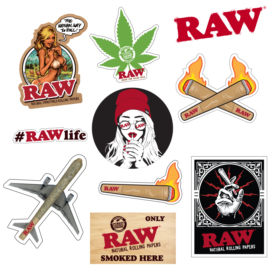 RAW Sticker Pack of 10