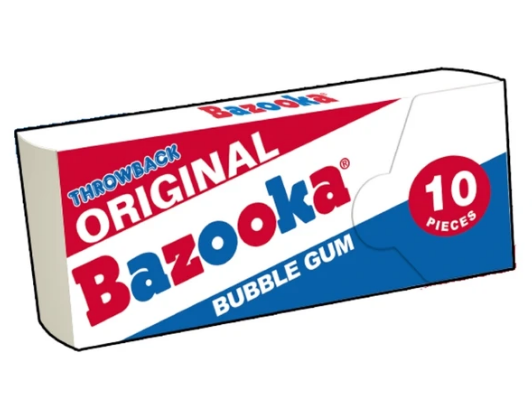 Bazooka Bubble Gum - 10 pieces