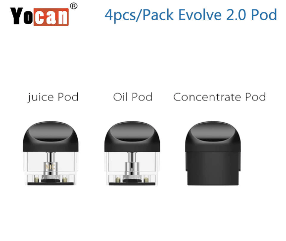Yocan Evolve 2.0 Replacement Pods 4/PK
