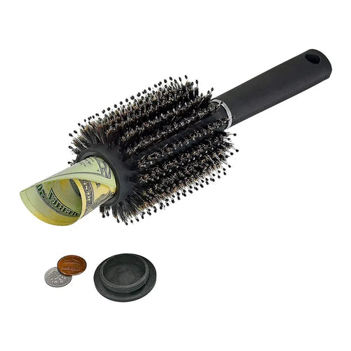 Hair Brush Stash Container