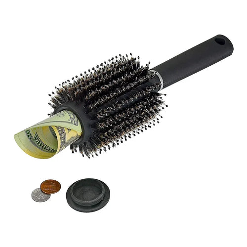 Hair Brush Stash Container