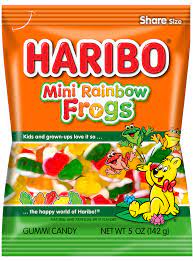 Haribo - Mini Rainbow Frogs 5oz