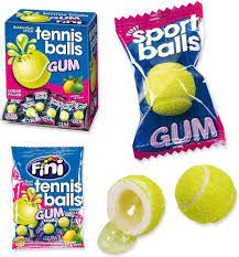 UK Fini Tennis Balls Liquid Filled Bubblegum