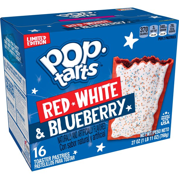 Pop Tarts Red White & Blueberry