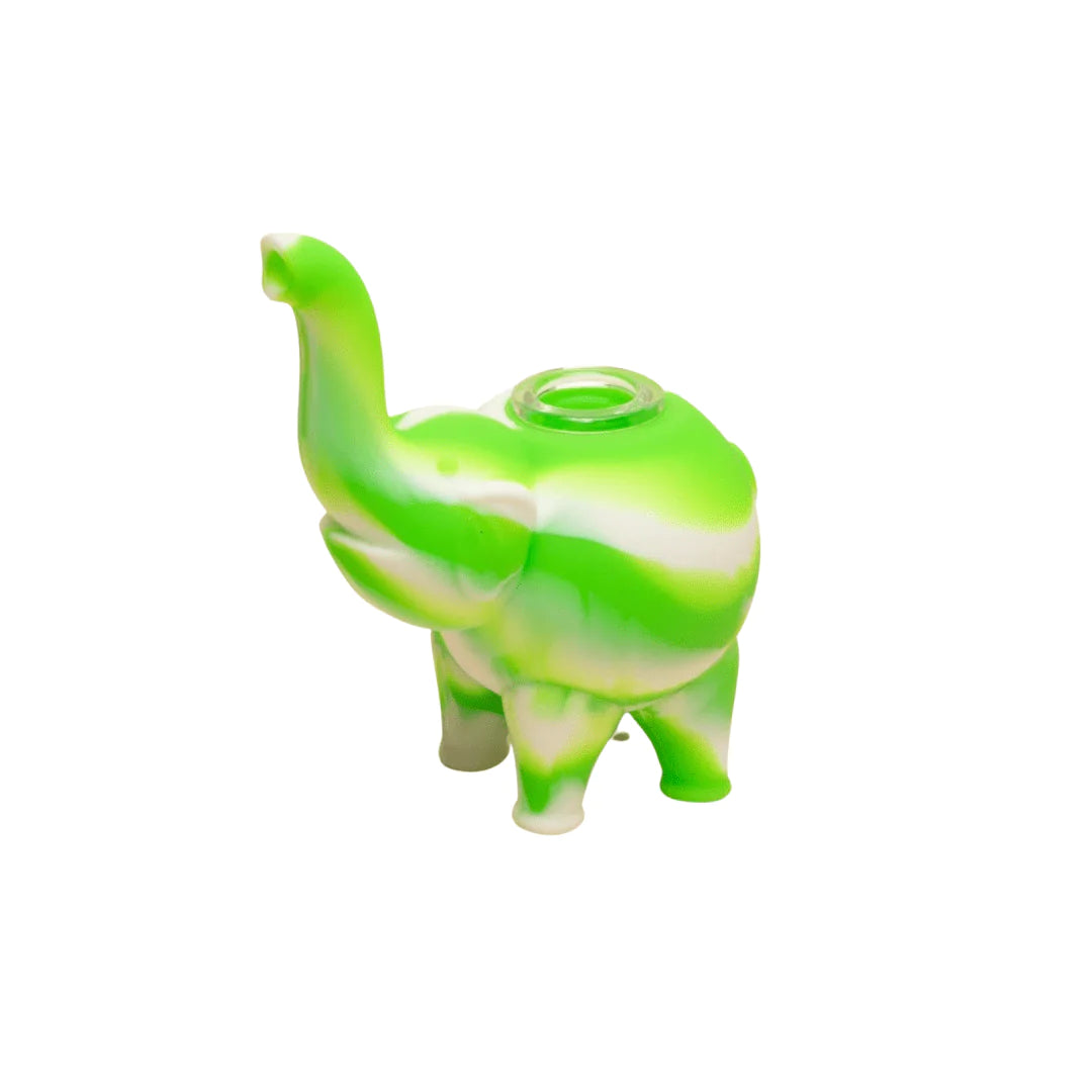 Silicone Mini Elephant Bubbler Water Pipe
