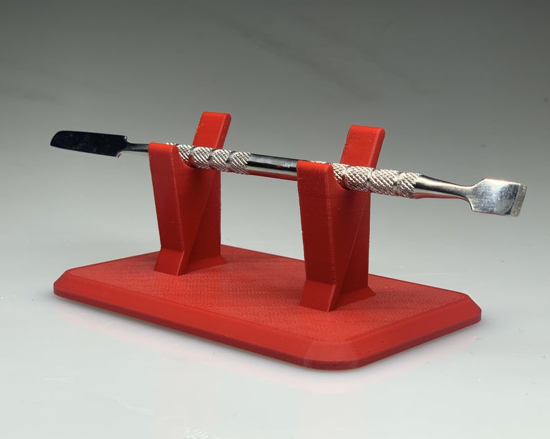 Single Dabber Stand - Red / Rack for holding one dab tool wand - holder for dabbing tools