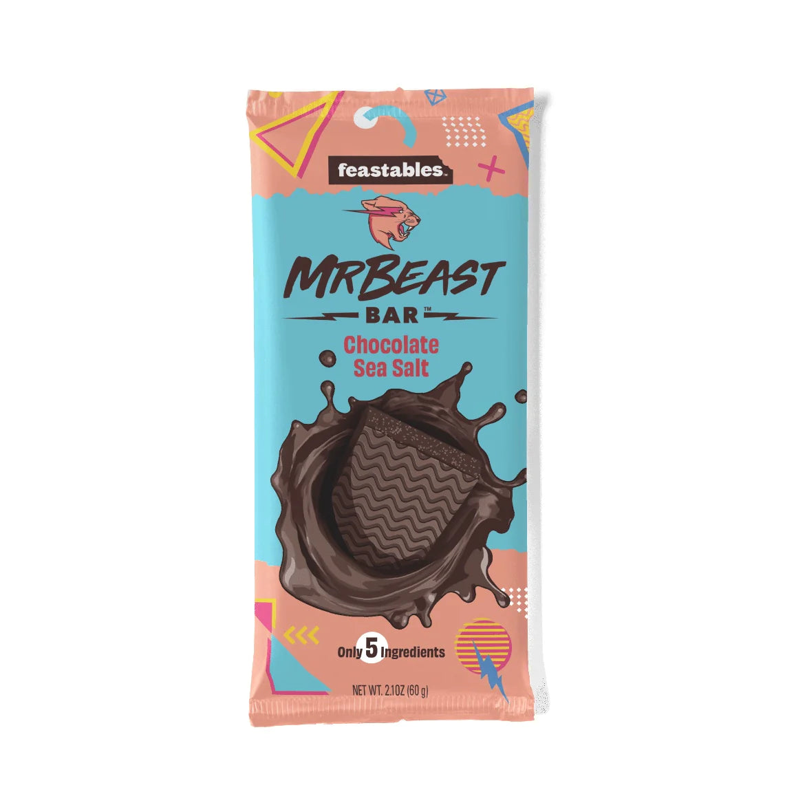 Feastables Mr Beast Bar Chocolate Sea Salt 60g