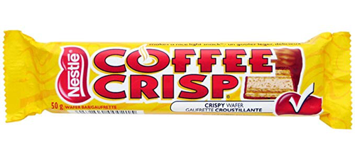 coffee crisp - nestle - nestlé - canadian - snack - exclusive - chocolate - bar - coffee - import snacks - thenorthboro