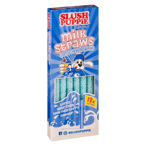 Slush Puppie Milk Straws Blue 78g
