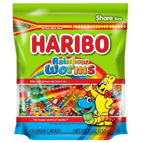 Haribo - Rainbow Worms 5oz