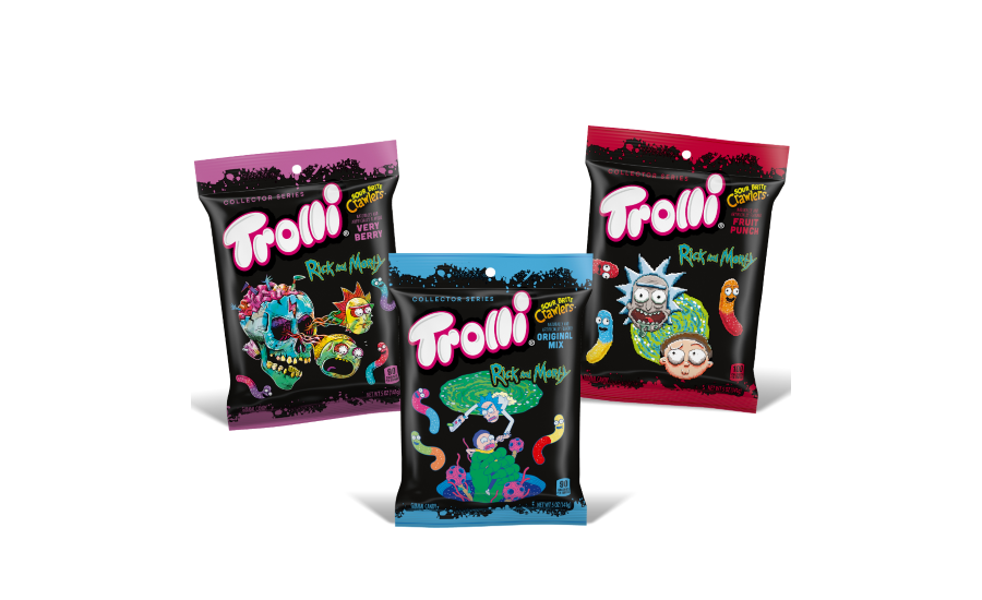 Trolli - Sour Brite Crawlers - Rick And Morty Collector Series Fruit Punch 5oz