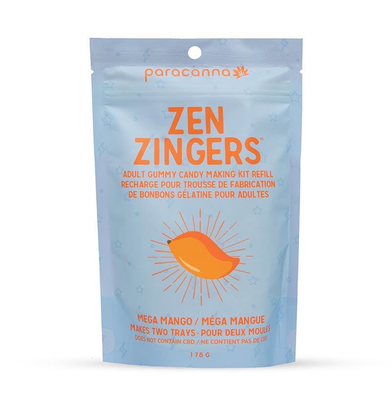 Zen Zingers - Adult Gummy Candy Making Kit Refill - Mega Mango 178g