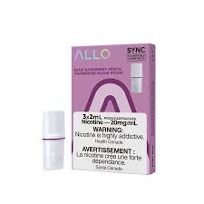 Allo Sync Pod Pack Blue Raspberry Peach 20mg