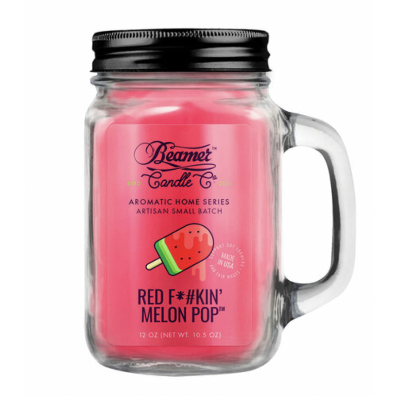 Beamer Candle Co Aromatic Home Series - Red F*#kin’ Melon Pop 12oz