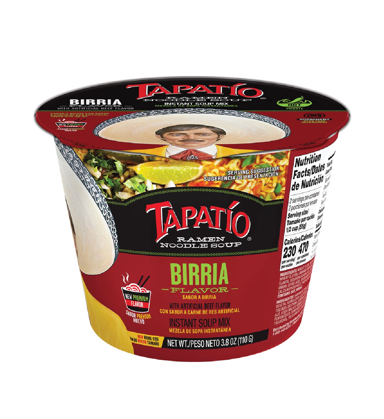 Tapatio Ramen Noodle Soup Birria Flavor
