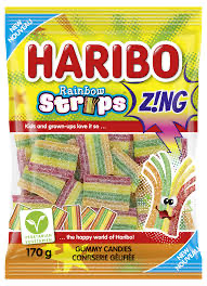 Haribo - Rainbow Strips Zing 170g