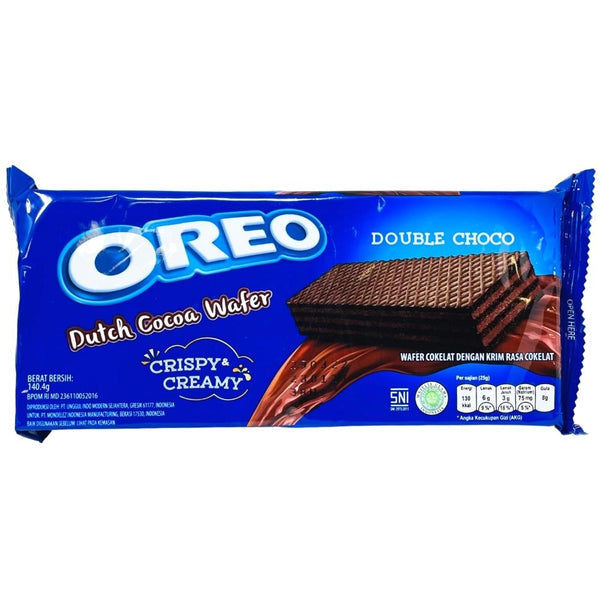 Halal Oreo Wafer Double Choco Dutch Cocoa (Indonesia) 38g