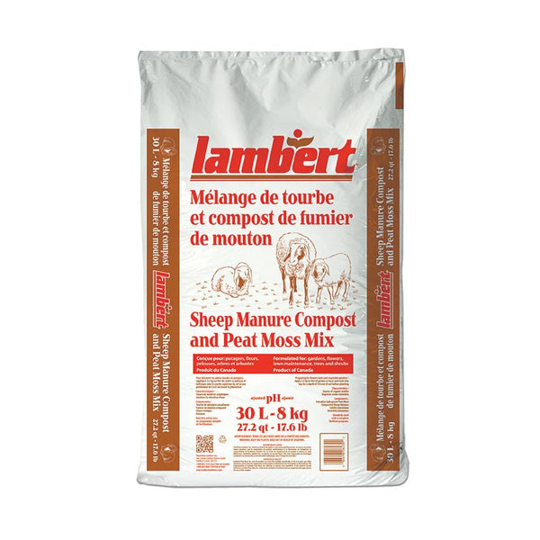 Lambert - Sheep Manure Compost and Peat Moss Mix 30L