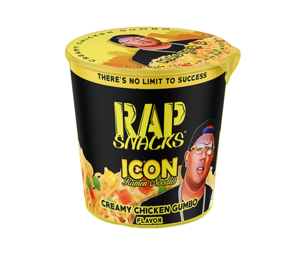 Rap Snacks Icon Ramen Noodles β Creamy Chicken Gumbo Ramen Master P ...