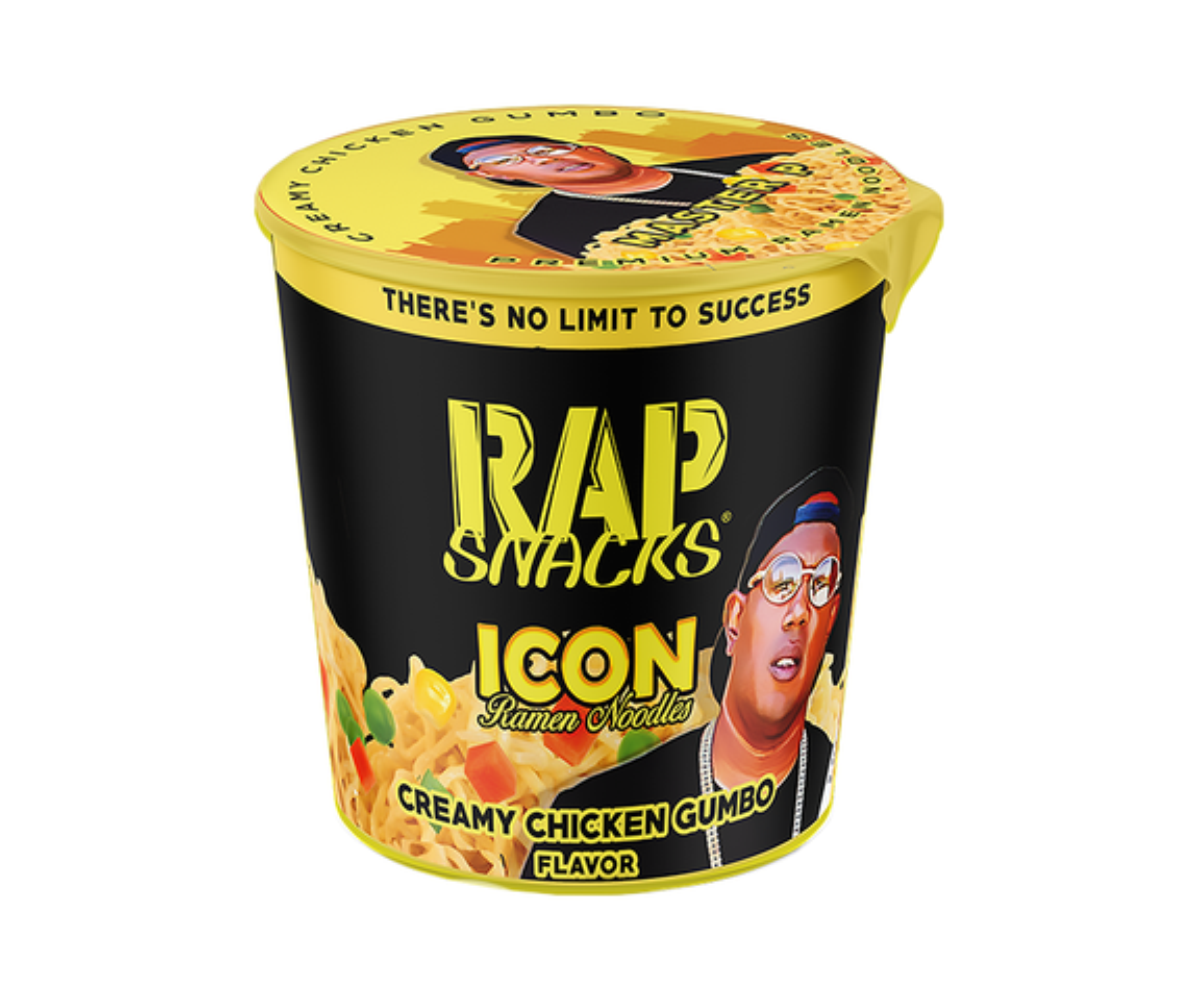 Rap Snacks Icon Ramen Noodles β Creamy Chicken Gumbo Ramen Master P ...