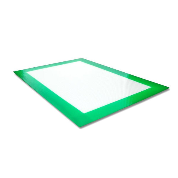 green silicon pad - dab mat - heat resistant - oilslick