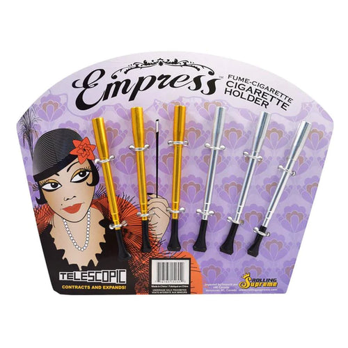 Rolling Supreme Empress Telescopic Cigarette Holder Silver 'N Gold